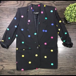 💋SOLD! Polka-dot blazer jacket‼️